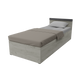 Ліжко односпальне без вкладу Неман СІМПЛ 80х200 Дуб Крафт білий