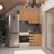 Ready-made Kitchen Neman E-Line Chipboard-3 140 Gold Craft Oak