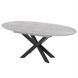Extendable Dining Table SPIDER OVAL LPB Concrete Stone