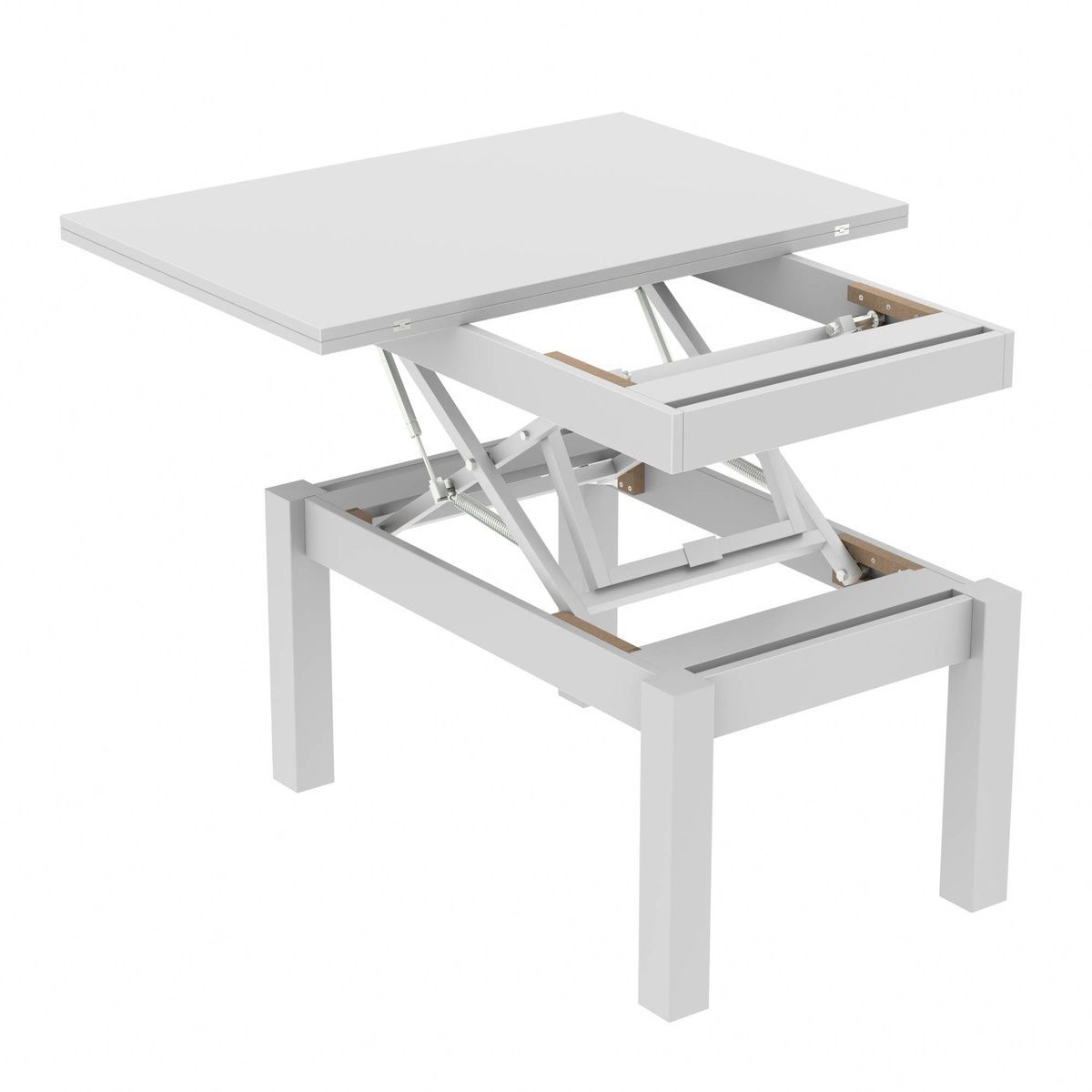 Dining table transformer Neman BUTTERFLY White