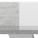 Extendable Dining Table CLARK Concrete/White