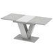 Extendable Dining Table CLARK Concrete/White