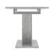 Extendable Dining Table CLARK Concrete/White