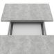 Extendable Dining Table CLARK Concrete/White