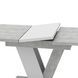 Extendable Dining Table CLARK Concrete/White