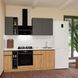 Ready-made Kitchen Neman E-Line Chipboard-2 200 Gold Craft Oak/Graphite