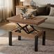 Dining table transformer Neman BUTTERFLY Metal Macadamia Walnut / Black