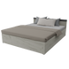 Ліжко двоспальне без вкладу Неман СІМПЛ Дуб Крафт білий