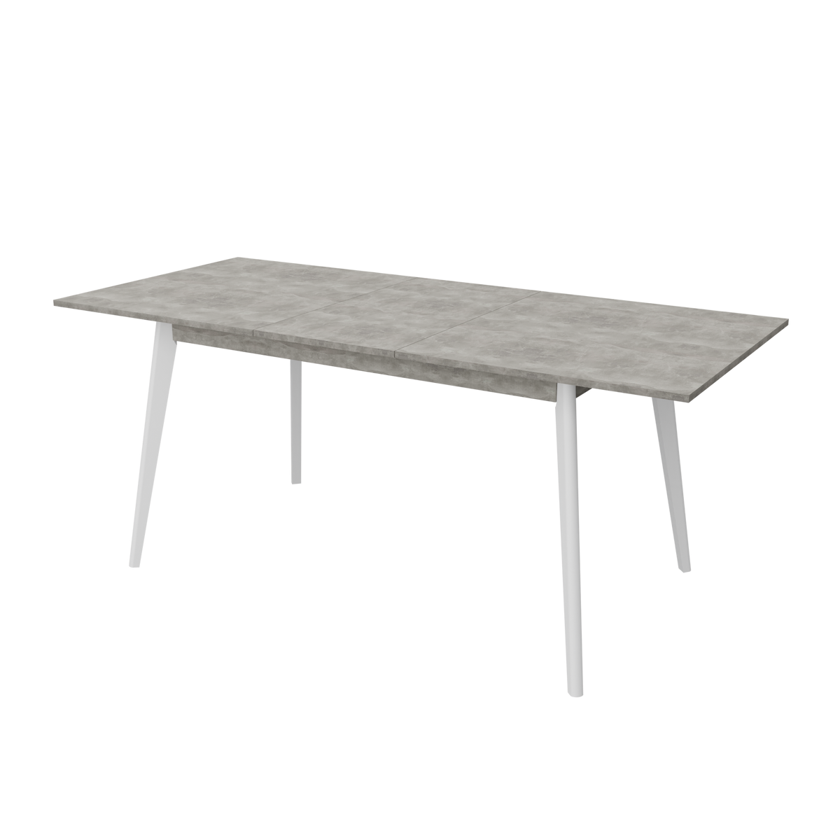 Розкладний стіл Неман БОН 1360х780 Бетон/Білий