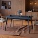 Dining Table Neman BON 1380x780 Chipboard Coal Stone 18 mm/Wenge