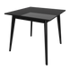 Стол обеденный для кухни Неман ТУРИН 780 Черный глянец