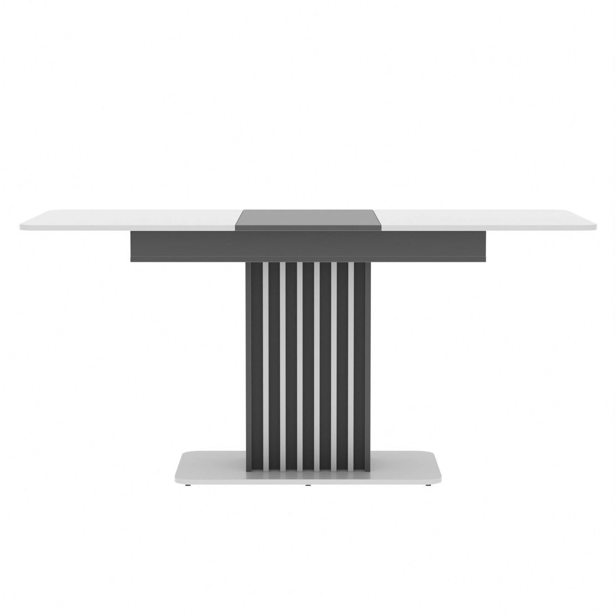Стіл розсувний Неман ФОРЕСТ Білий/Графіт
