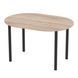 Extendable table Neman DALLAS Sonoma oak/Black