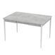 Extendable Table Neman MONO Square Concrete/White