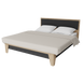 Ліжко Неман СКАНДІ 160х200 Дуб пісочний/Графіт