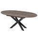 Extendable Dining Table SPIDER OVAL LPB Macadamia nut