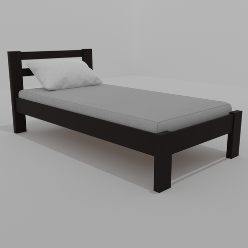 Односпальне ліжко (дерево) Класик 90х200 Венге
