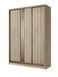 Sliding Door Wardrobe E-Line EShK 3.4 Sonoma Oak 600x2000x2700