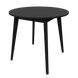 Круглый стол для кухни Неман БОН 775х746 МДФ Черный