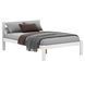 Wooden Small Double Bed Classic 120x190 White