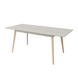 Розкладний стіл Неман БОН 1380х780 Дуб крафт білий/Лак