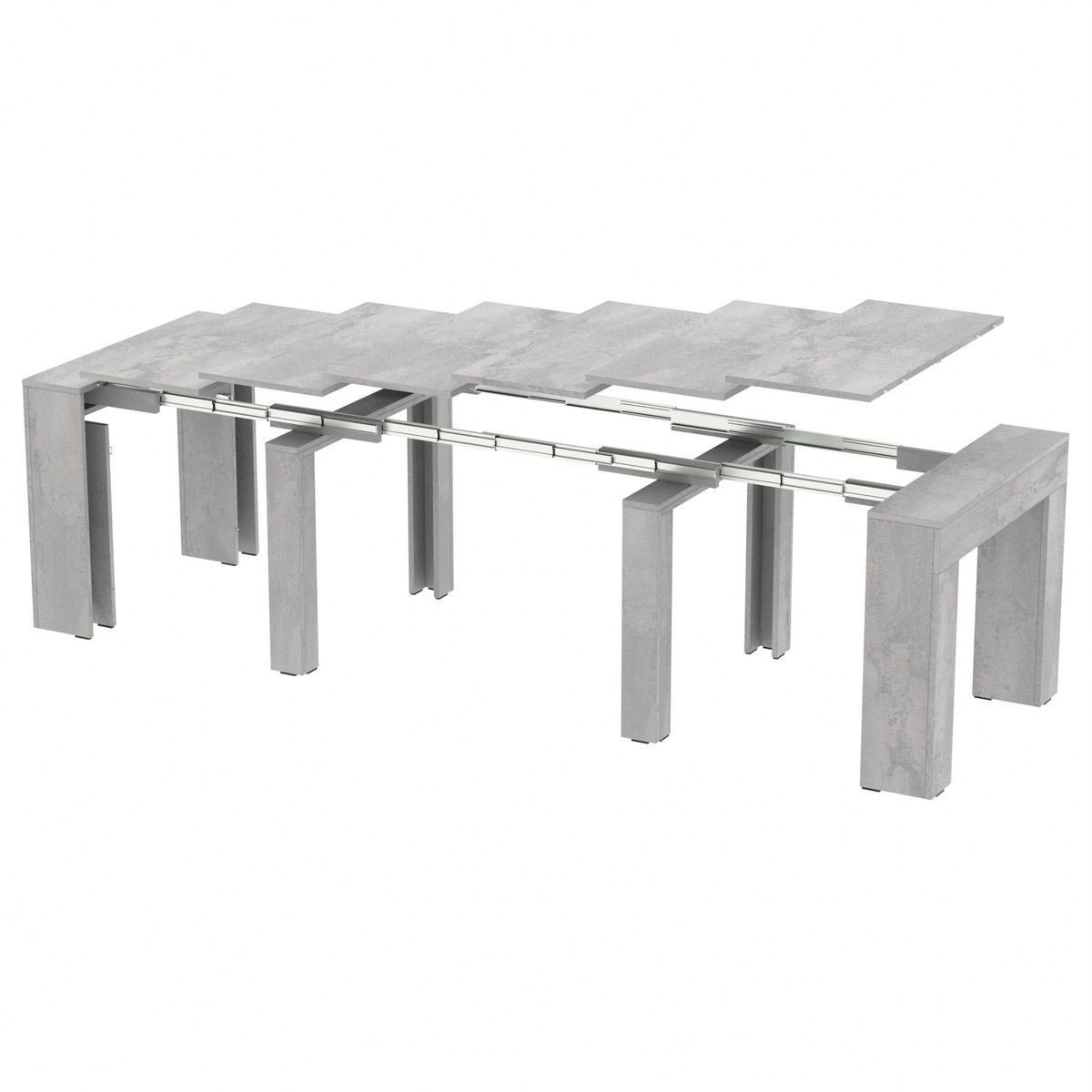Extendable Dining Table Neman PYTHON Luxury Concrete Stone