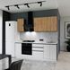 Ready-made Kitchen Neman E-Line Chipboard-2 220 Gold Craft Oak/White