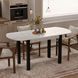 Extendable Dining Table Neman MODERN Concrete/Black