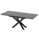 Extendable dining table SPIDER MDF Galaxy black gloss/Black