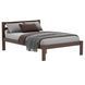 Wooden Small Double Bed Classic 120x190 Brown
