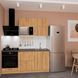 Ready-made Kitchen Neman E-Line Chipboard-2 180 Gold Craft Oak