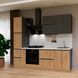 Ready-made Kitchen Neman E-Line Chipboard-2 240 Gold Craft Oak/Graphite