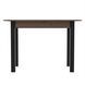Extendable Dining Table Neman MODERN Macadamia Nut/Black