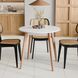 Dining Table Neman BON 880x880&nbsp;White/Alder